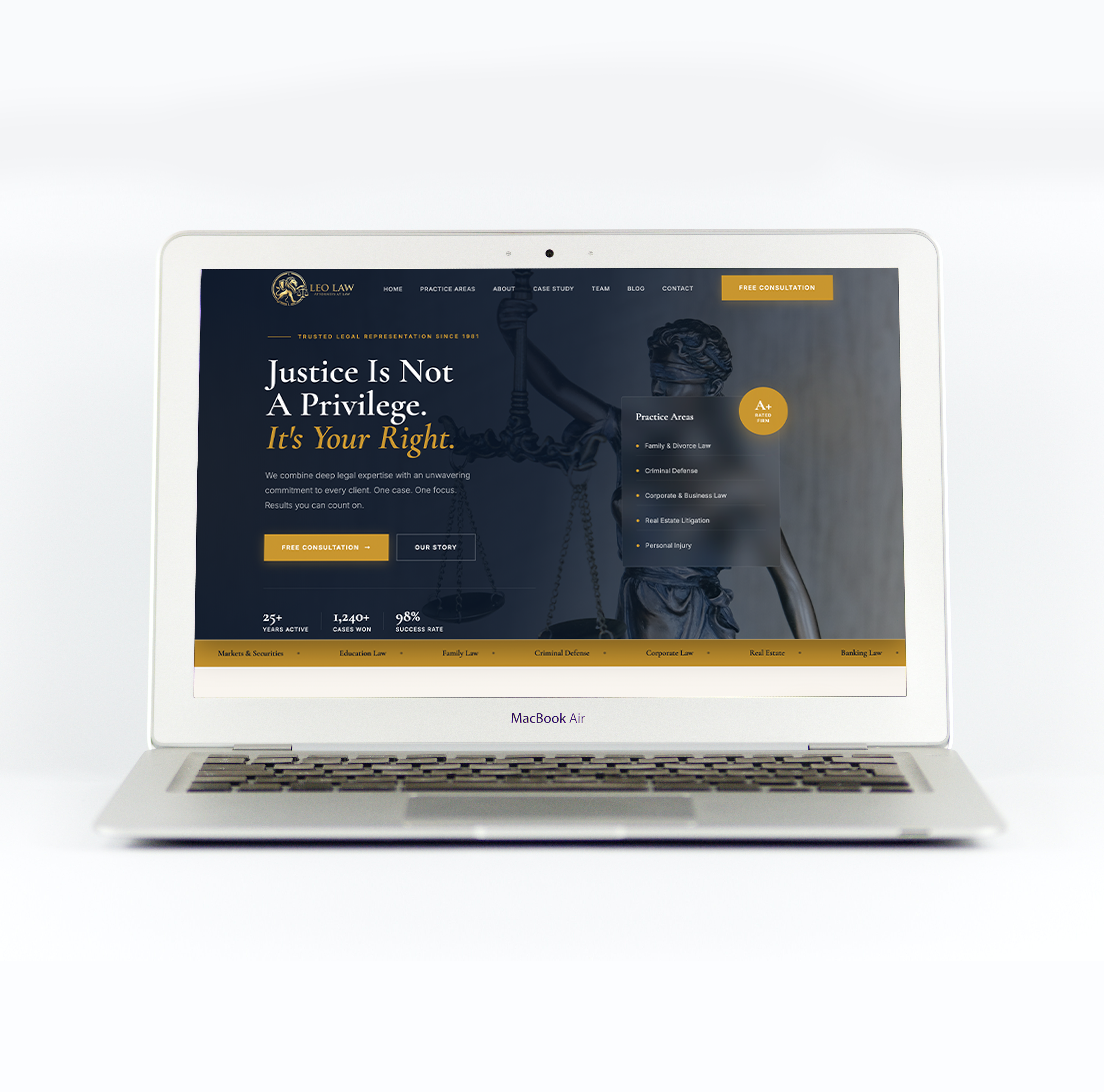 Leo Law Website Concept