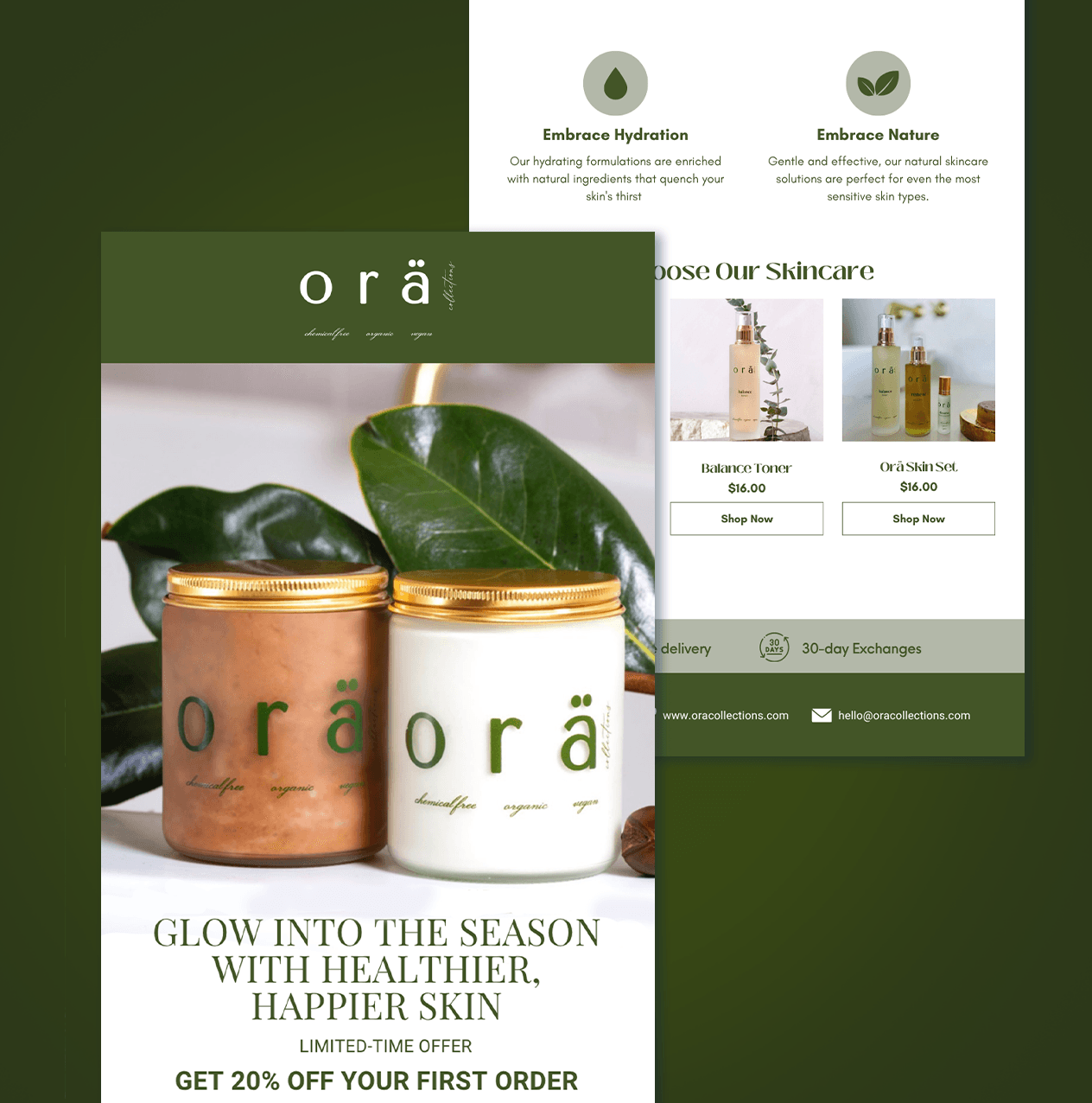 Ora Collections Email Campaign