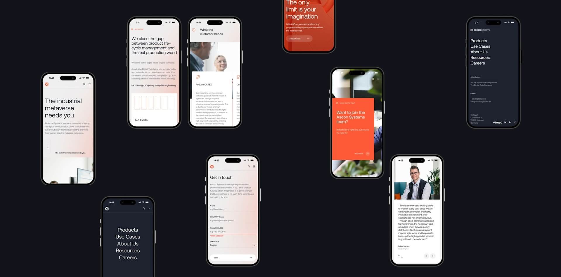 Web designer testing website on mobile phone for speed and usability