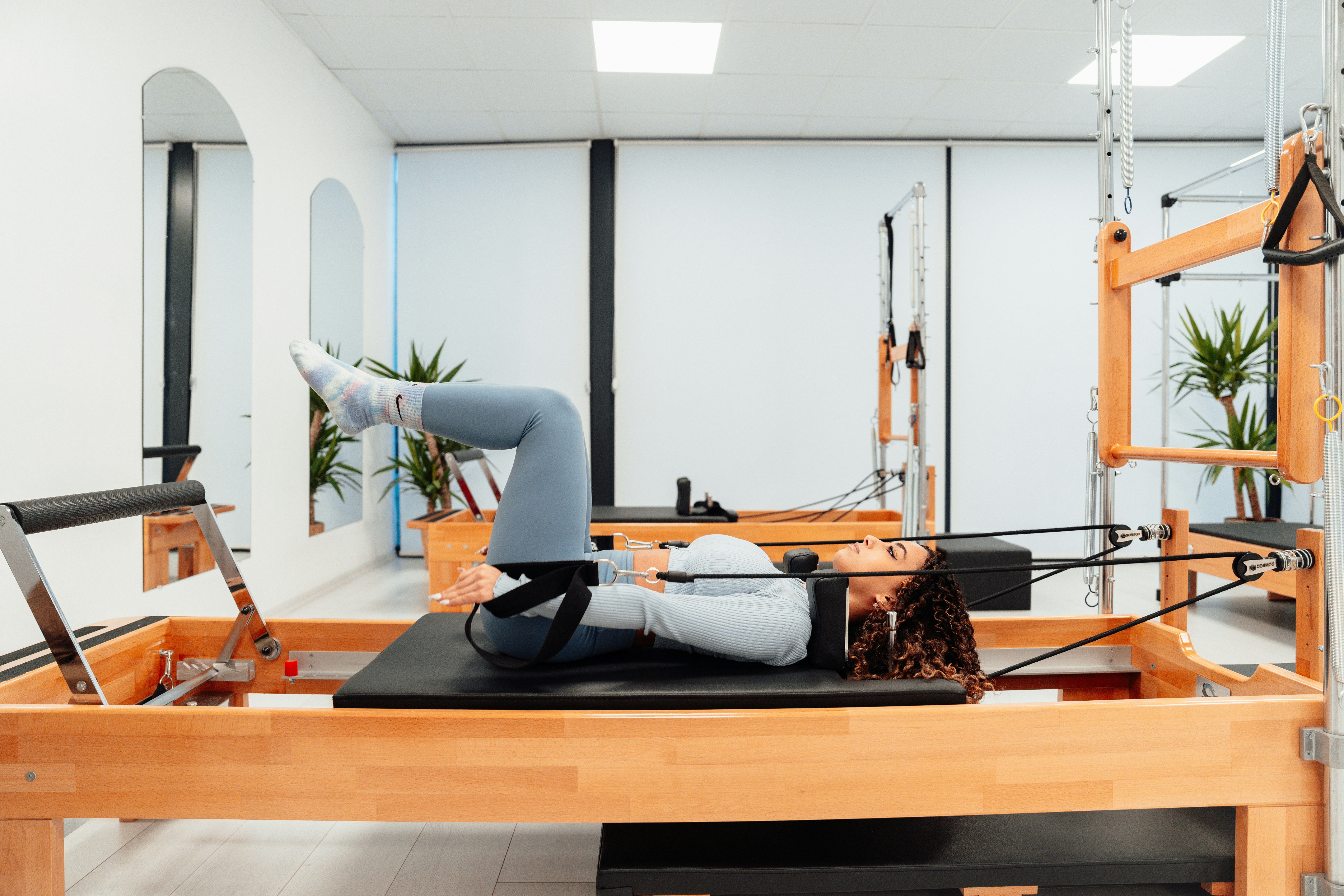 Pilates class in session